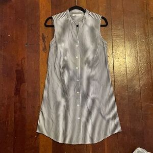 FRAME - pinstripe cotton tank dress